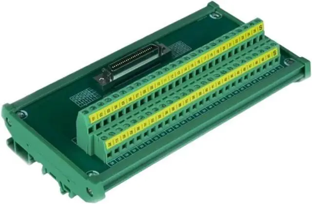 Alt view image 3 of 7 - Guide Rail Terminal Board SCSI14 SCSI20 SCSI26 SCSI36 SCSI50 SCSI68 SCSI100 Adapter Board I/O(SCSI 50P,3PCS)