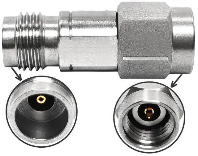 Alt view image 7 of 7 - High Voltage 0~40G 2.4mm Female to 2.92mm Male Stainless Steel Adaptor for Applications and Wireless LAN Devices