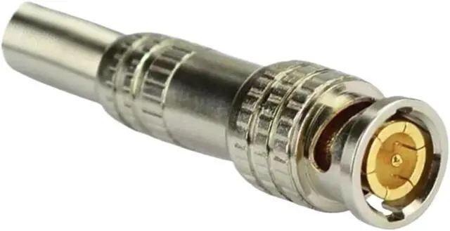Alt view image 2 of 6 - 10pcs welding BNC joint Copper core BNC/Q9 special video cable joint for monitoring engineering 75-3-4-5 video cable joint