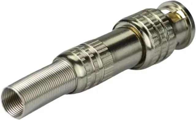 Alt view image 4 of 6 - 10pcs welding BNC joint Copper core BNC/Q9 special video cable joint for monitoring engineering 75-3-4-5 video cable joint