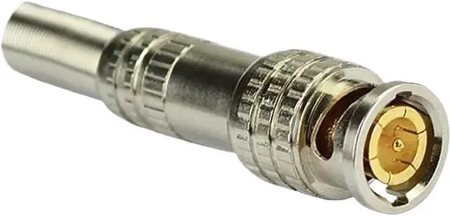 Alt view image 6 of 6 - 10pcs welding BNC joint Copper core BNC/Q9 special video cable joint for monitoring engineering 75-3-4-5 video cable joint
