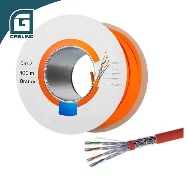 Alt view image 5 of 7 - Cat7 Bulk Ethernet Cable 1000FT, 305m S/FTP Solid Copper 23AWG, Shielded LAN Cable for Data Center, Patch Panel, Network Install