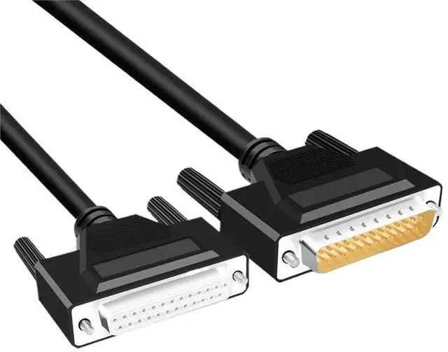 Alt view image 2 of 7 - 1Pcs Double Shield DB25 Parallel Port Data Transmission Cable Male to Female 25pin Pure Copper Computer Printing Connector 0.5M 3M(M to Fe,15M)