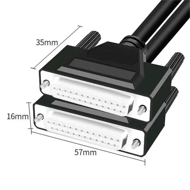 Alt view image 7 of 7 - 1Pcs Double Shield DB25 Parallel Port Data Transmission Cable Male to Female 25pin Pure Copper Computer Printing Connector 0.5M 3M(M to Fe,15M)