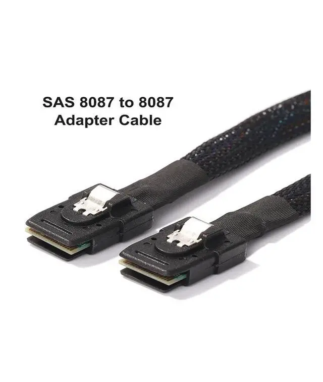 Alt view image 2 of 5 - S-AS 8087 to 8087 Transfer Cable Replacement 50cm S-AS SFF 8087 to SFF 8087 Server Hard Disk Data Cable