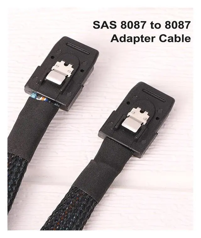 Alt view image 3 of 5 - S-AS 8087 to 8087 Transfer Cable Replacement 50cm S-AS SFF 8087 to SFF 8087 Server Hard Disk Data Cable