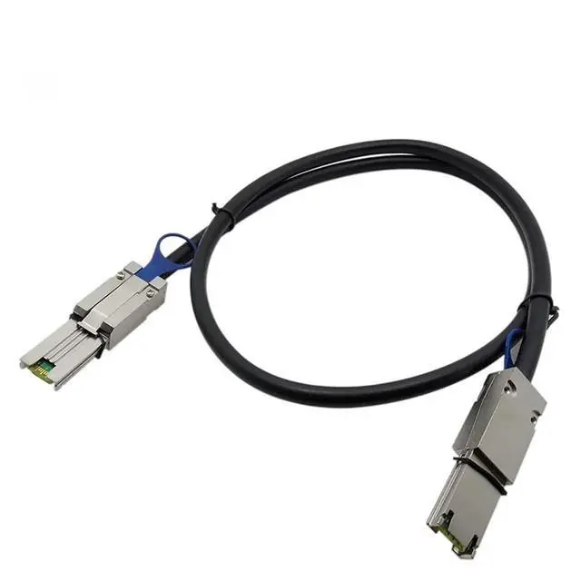Alt view image 2 of 5 - External S-AS 26P SFF-8088 to SFF-8088 Data Cable S-AS SFF-8088 Male to 8088 Male Cable 26P to 26P Hard Disk Cable(1m)
