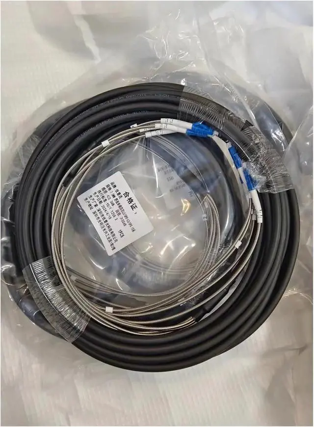 Alt view image 7 of 7 - Outdoor Fibre Optic Cable, Singlemode, 4 Core, Waterproof and Tensile Resistant, Armoured Fibre, Wire Diameter 7mm, 30mm, 5m, 10m(FC-FC 10Meters)