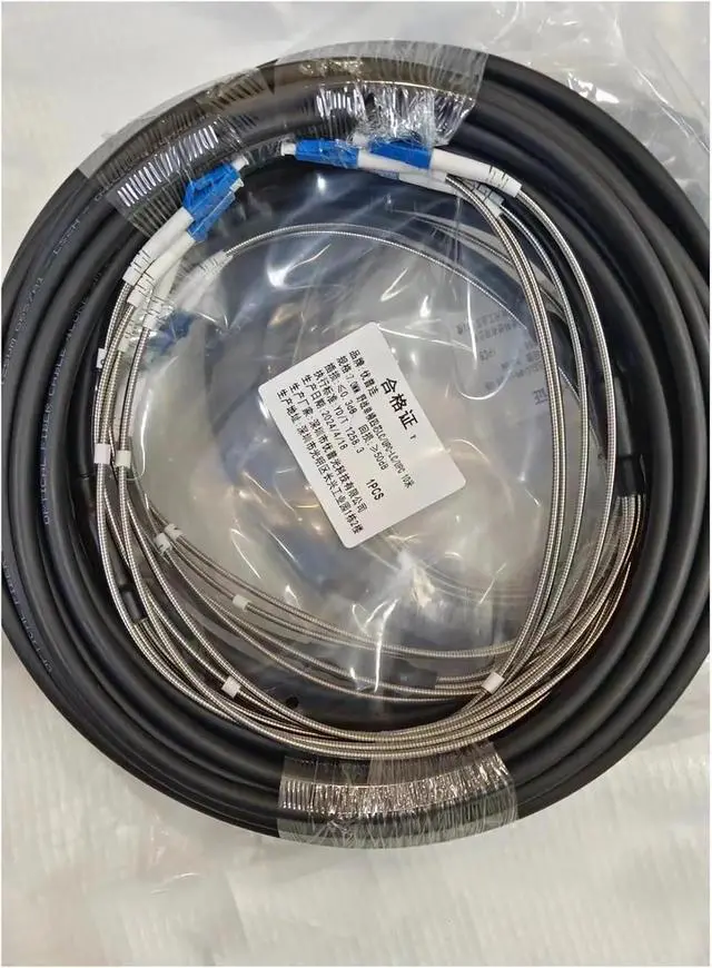 Alt view image 5 of 7 - Outdoor Fibre Optic Cable, Singlemode, 4 Core, Waterproof and Tensile Resistant, Armoured Fibre, Wire Diameter 7mm, 30mm, 5m, 10m(FC-FC 10Meters)