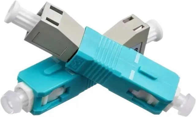 Alt view image 3 of 5 - 10pcs SC Male-lc Female OM3 multimode Optical Fiber red Light Pen Adapter Male Female Flange Coupler SC-LC Hybrid