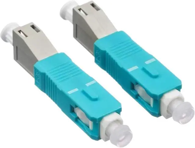 Alt view image 5 of 5 - 10pcs SC Male-lc Female OM3 multimode Optical Fiber red Light Pen Adapter Male Female Flange Coupler SC-LC Hybrid