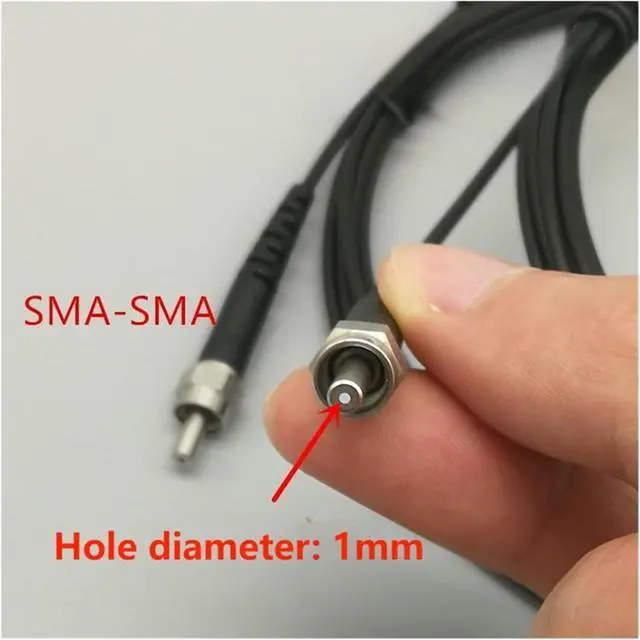 Alt view image 3 of 5 - SMA905 Plastic Fiber Optic POF Jumper 1.0mm 980/1000um Metal Connector SMA-St SMA-FC 1M/2M/30MM(SMA-FC 3 Meters)