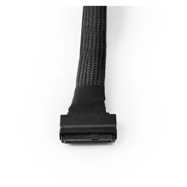 Alt view image 2 of 4 - S-AS SFF-8639 to SFF-8639 U.2 Extension Cable SFF8639 to SFF8639 68Pin Male to Female 8639 to 8639 Data Cable PCI-E4.0 Full Speed