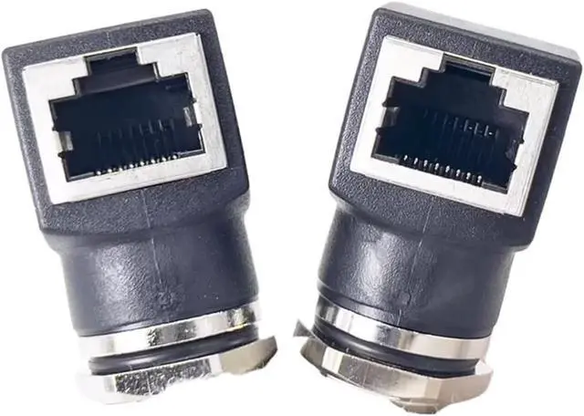 Alt view image 3 of 5 - 4-core D-Type 8-core A-Type X-Type to RJ45 Connector Adapter Network Cable to M12 Male and Female Socket(M12 4 core Male to RJ45)