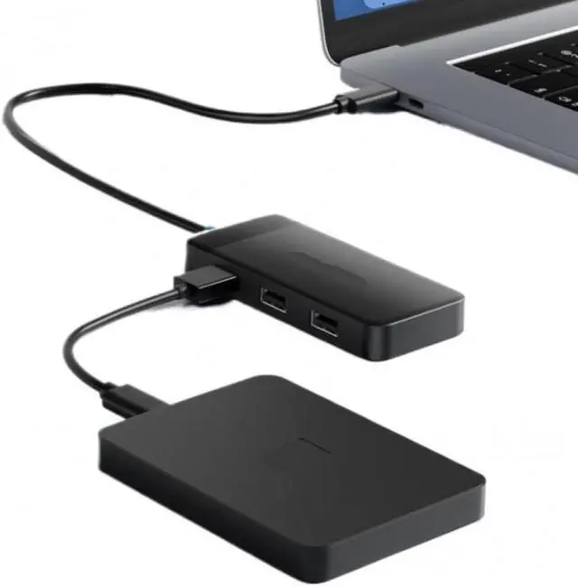 Alt view image 3 of 3 - USB C Hub Dual HDMI 4K Docking Station USB 3.0 PD 100W Type C Port Compatible with M2 M1 Steam Deck