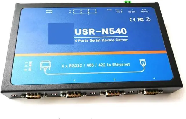 Alt view image 2 of 2 - USR-N540 4 Ports Serial Device Servers, Serial RS232 rs485 rs422 to Ethernet Converter Module Controller