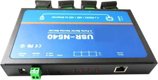 Main image of USR-N540 4 Ports Serial Device Servers, Serial RS232 rs485 rs422 to Ethernet Converter Module Controller