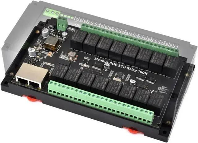 Alt view image 2 of 2 - Home Automation 16 CH Ethernet Relay Module Modbus RTU Modbus Protocol Ethernet Port Communication