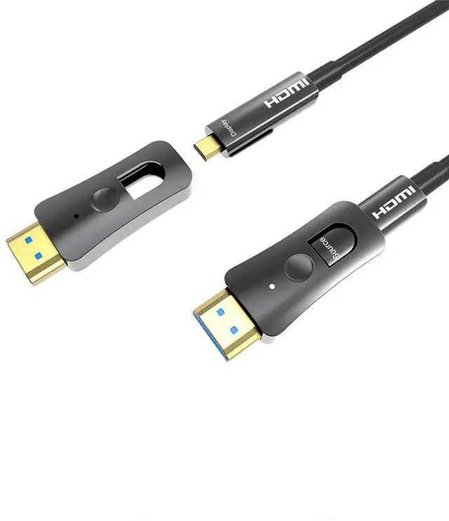 Main image of HDMI 2.0 Fiber Optic Cable 4K@60Hz HDR 50M/164FT with Detachable Conduit Design for Home Theater, Gaming PC, 8K TV, Projector HDR10, 48Gbps