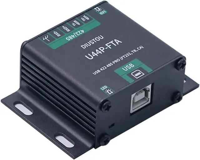 Alt view image 3 of 7 - Industrial USB to RS422/RS485 Converter Adapter (FT232 + SP3485), Isolated USB Serial Module, USB-B Interface, 5P 5.0mm Screw Terminal, DIN Rail Mount, Up to 2Mbps, Stable Data Transfer