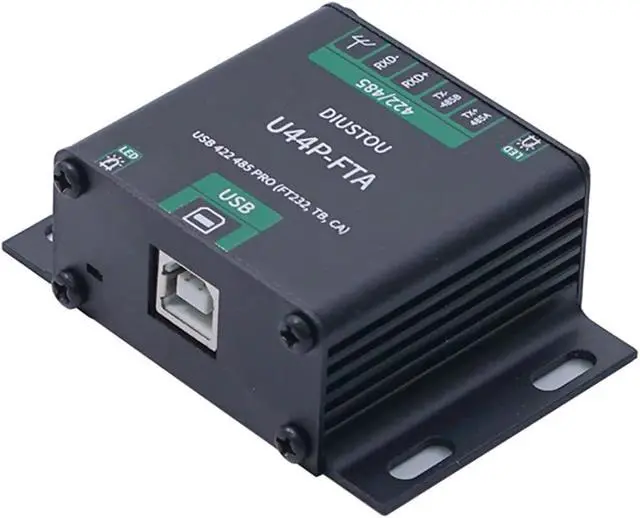Alt view image 4 of 7 - Industrial USB to RS422/RS485 Converter Adapter (FT232 + SP3485), Isolated USB Serial Module, USB-B Interface, 5P 5.0mm Screw Terminal, DIN Rail Mount, Up to 2Mbps, Stable Data Transfer