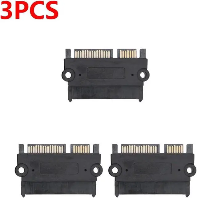 Alt view image 5 of 7 - 30-1pc Sata Male to Female Power Data Converter 22pin 7+15 Male to Female Converter Head Power Data Adapter Sata Adapter