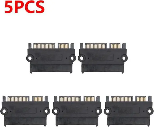 Alt view image 7 of 7 - 30-1pc Sata Male to Female Power Data Converter 22pin 7+15 Male to Female Converter Head Power Data Adapter Sata Adapter
