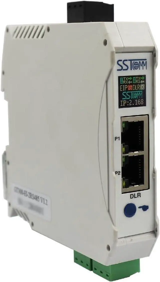 Alt view image 2 of 4 - GT300-EI-2RS485 Modbus / EtherNet/IP (DLR) Gateway