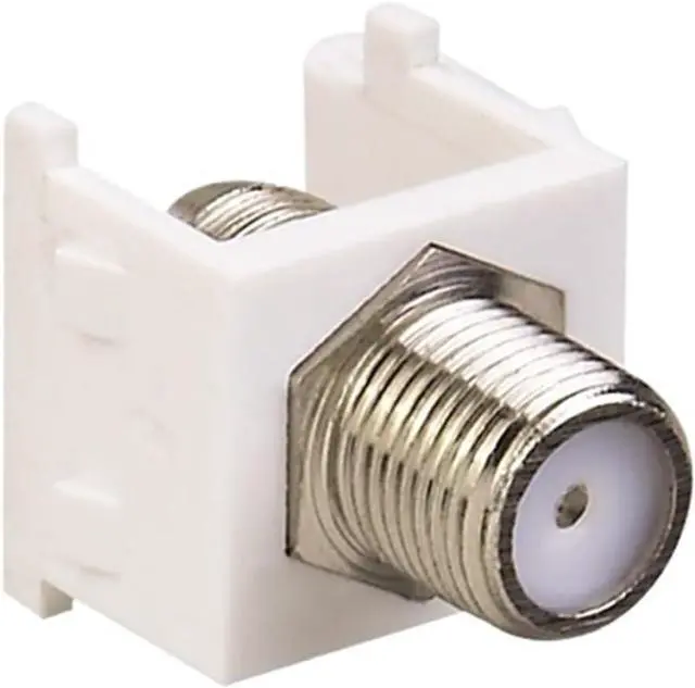 Main image of Coax Keystone Plated Coaxial Connector Keystone Jack Insert for Wall Plate Outlet(16PCS)