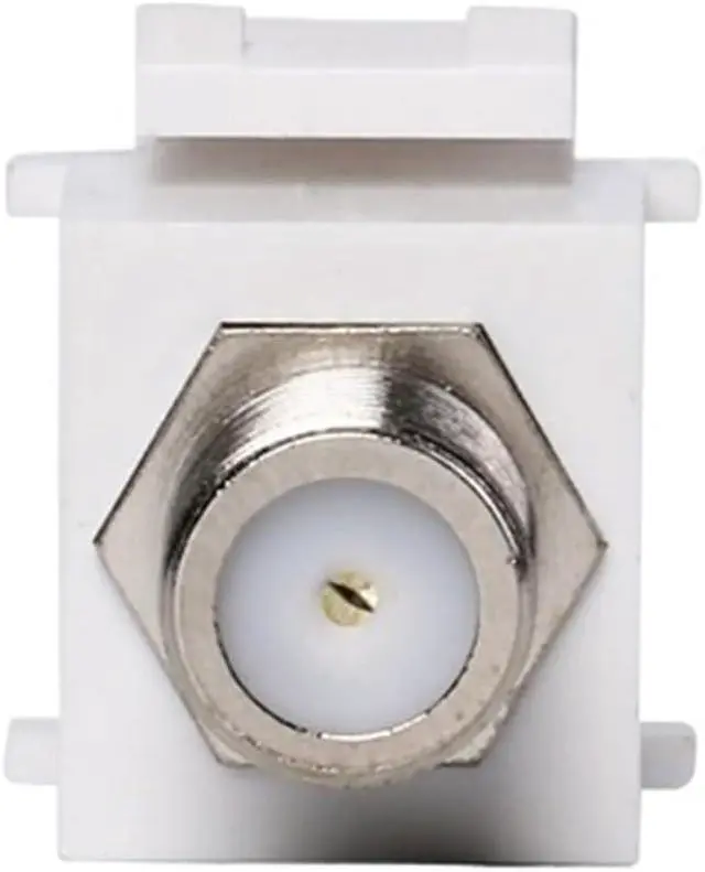 Alt view image 4 of 5 - Coax Keystone Plated Coaxial Connector Keystone Jack Insert for Wall Plate Outlet(16PCS)