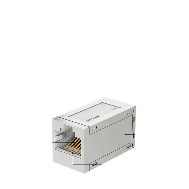 Alt view image 6 of 6 - 1-10pcs RJ45 Coupler Ethernet Extender 10Gbps Female to Connector for Cat7/ Cat6 Cable(10PCS,CAT6A)
