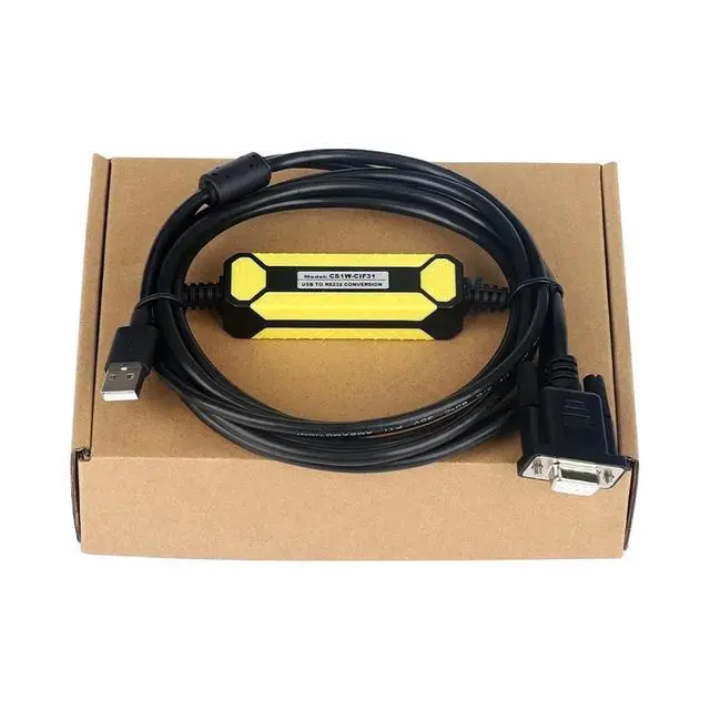 Alt view image 3 of 6 - CS1W-CIF31 Adapter for USB Switch Serial to R232 Programming Cable USB-RS232 Optical Converter Line Port(Male Port)
