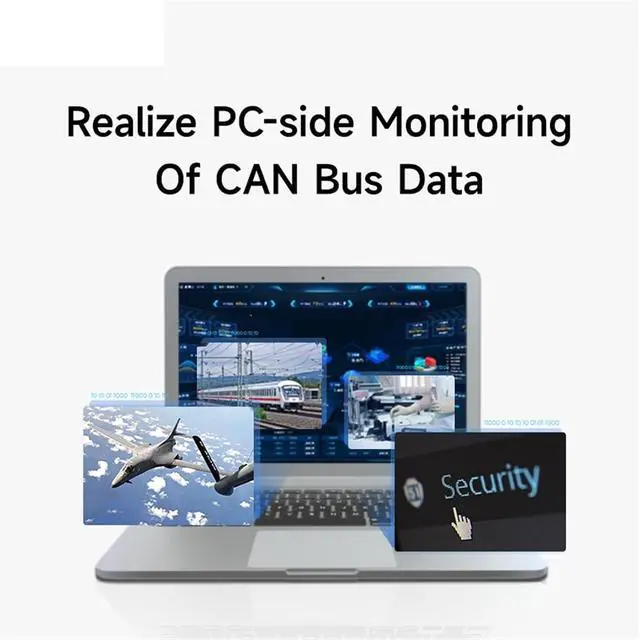 Alt view image 3 of 6 - CAN2.0 Debugger CAN to USB Converter Bus Analyzer ECAN-U01 CAN-Bus Bidirectional 2-Way Isolated Transceiver USB2.0