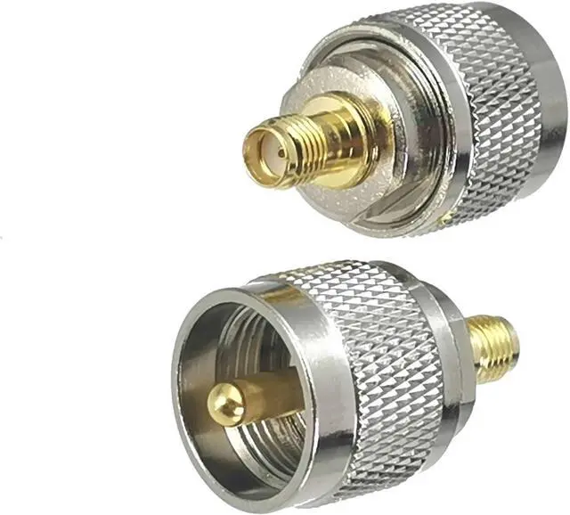 Alt view image 2 of 4 - 1pcs Adapter Connector SMA to UHF PL259 SO239 / N/BNC/SMA Male & Female Jack RF Coaxial Brass Straight(SMA M to SMA M)