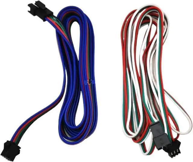 Alt view image 2 of 6 - Male and Female connectors with Cables 1M/2M/5M 2pin 3pin 4pin ARGB J+S+T S+M Plugs Extension Male/Female(1m,4pin)