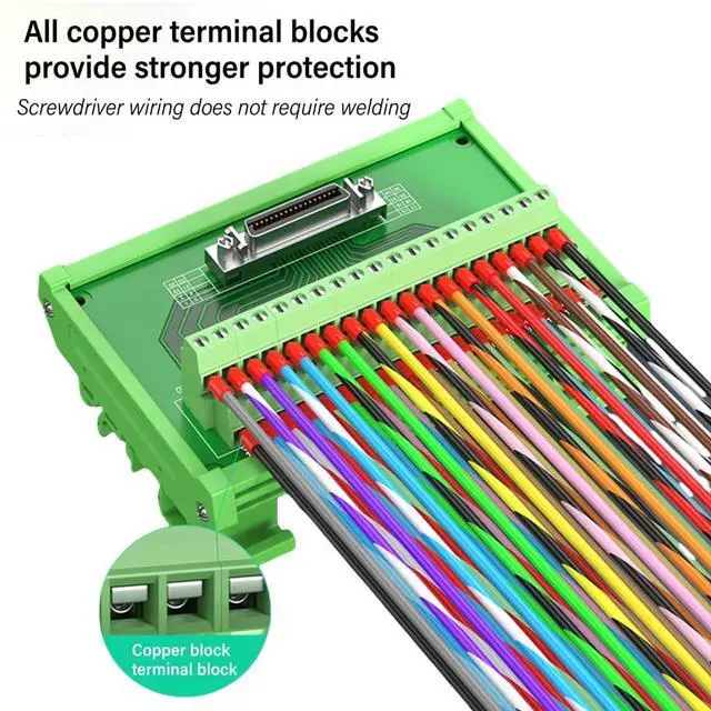 Alt view image 2 of 7 - SCSI Interfaces Terminal Block, Flame Retardant Toolless Wire Connection CN14/20/26/36/50/68/100P Optional