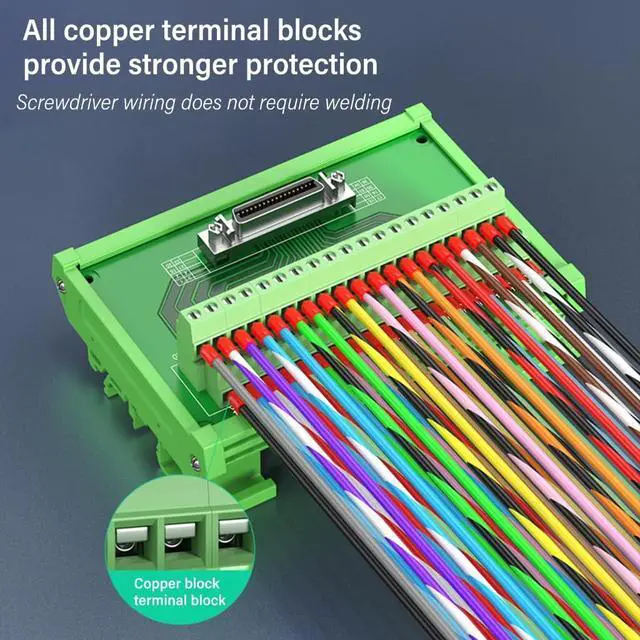 Alt view image 3 of 7 - SCSI Interfaces Terminal Block, Flame Retardant Toolless Wire Connection CN14/20/26/36/50/68/100P Optional