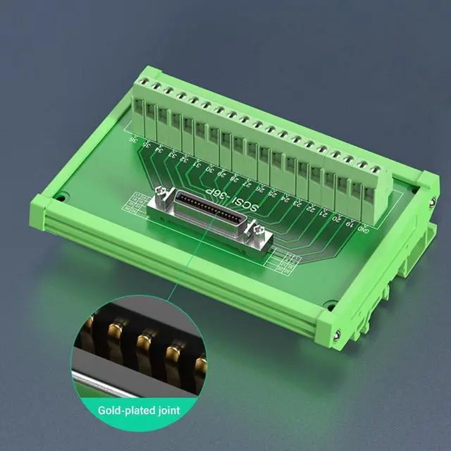 Alt view image 6 of 7 - SCSI Interfaces Terminal Block, Flame Retardant Toolless Wire Connection CN14/20/26/36/50/68/100P Optional