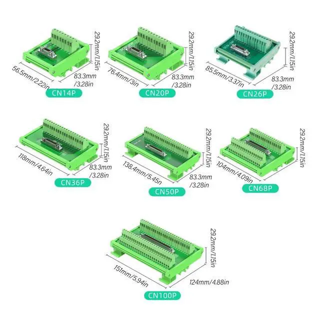 Alt view image 5 of 7 - SCSI Interfaces Terminal Block, Flame Retardant Toolless Wire Connection CN14/20/26/36/50/68/100P Optional