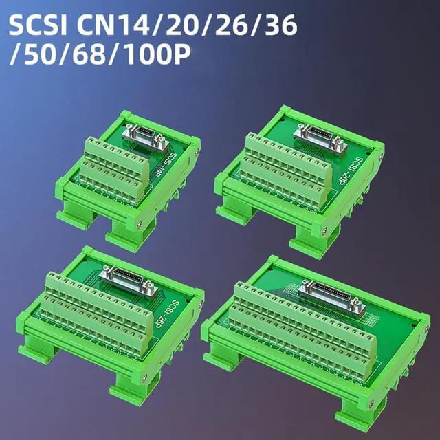 Alt view image 7 of 7 - SCSI Interfaces Terminal Block, Flame Retardant Toolless Wire Connection CN14/20/26/36/50/68/100P Optional