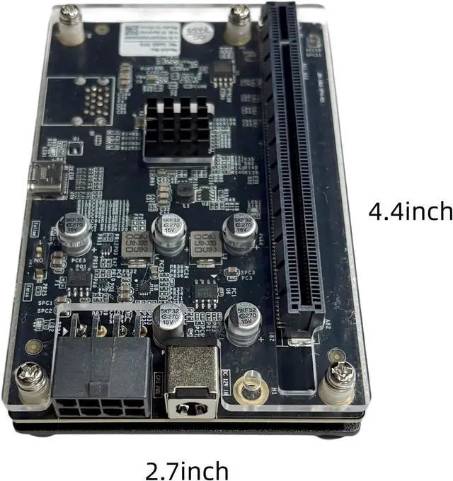 Alt view image 2 of 7 - PCIE 3.0 x16 22Gbps eGPU Docking, Thunderbolt 4 Cable, Compatible with External GPU Graphics Card Network Card for Windows Laptop Console Featuring Thunderbolt 3/4 USB 4 Adapter