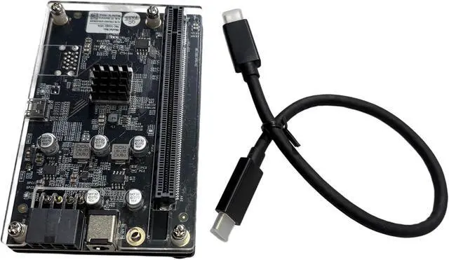 Alt view image 5 of 7 - PCIE 3.0 x16 22Gbps eGPU Docking, Thunderbolt 4 Cable, Compatible with External GPU Graphics Card Network Card for Windows Laptop Console Featuring Thunderbolt 3/4 USB 4 Adapter