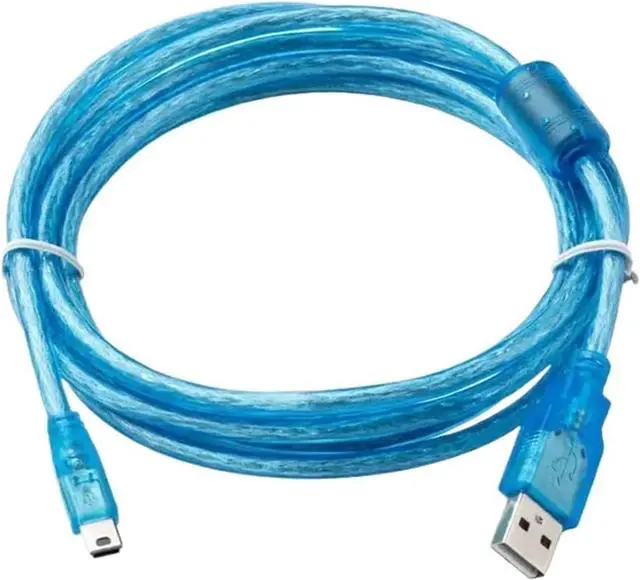 Alt view image 2 of 5 - USB-Q Suitable Q Series Programming Cable USB-Q06UDEH Q03UDE USB to Mini Port Download Cable(Gold Plated (Blue),5m)
