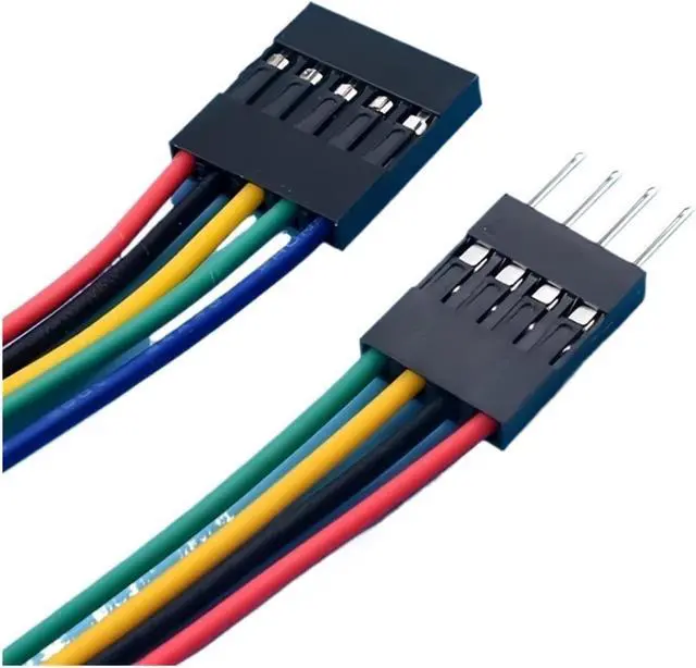 Alt view image 2 of 6 - Male and Female connectors with Cables 10PCS 2.54mm Double Head Jumper Wire Connector Cable 2.54MM 2P/3P/4P/5P/6P/8P/9P/10P Long 10/20/30CM(Male to Male,20CM,6p)