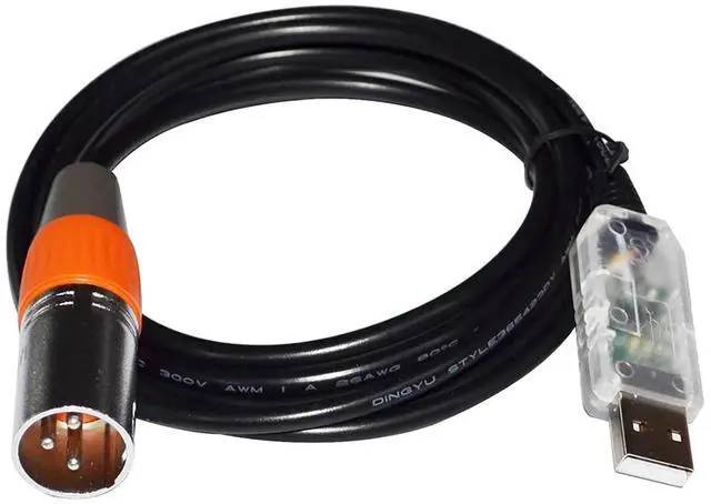 Alt view image 3 of 6 - FT232RL CHIP USB to XLR 3PIN Male RS485 Converter Serial Cable for Audio Processor to PC(8M,Color B)
