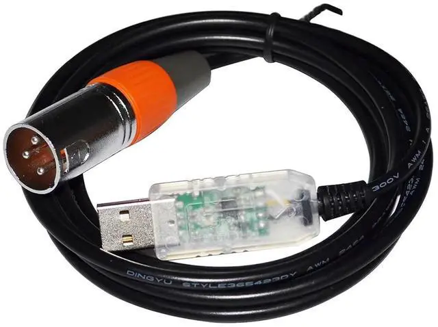 Alt view image 4 of 6 - FT232RL CHIP USB to XLR 3PIN Male RS485 Converter Serial Cable for Audio Processor to PC(8M,Color B)