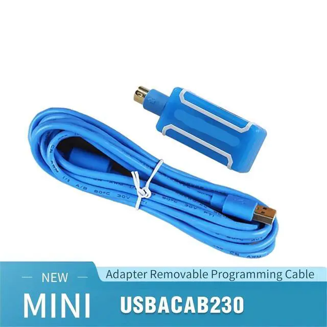 Alt view image 2 of 3 - MINI Programming Cable USBACAB230 Adapter Removable USB to RS232 Adapter for USB-DVP ES EX EC SE SV SS