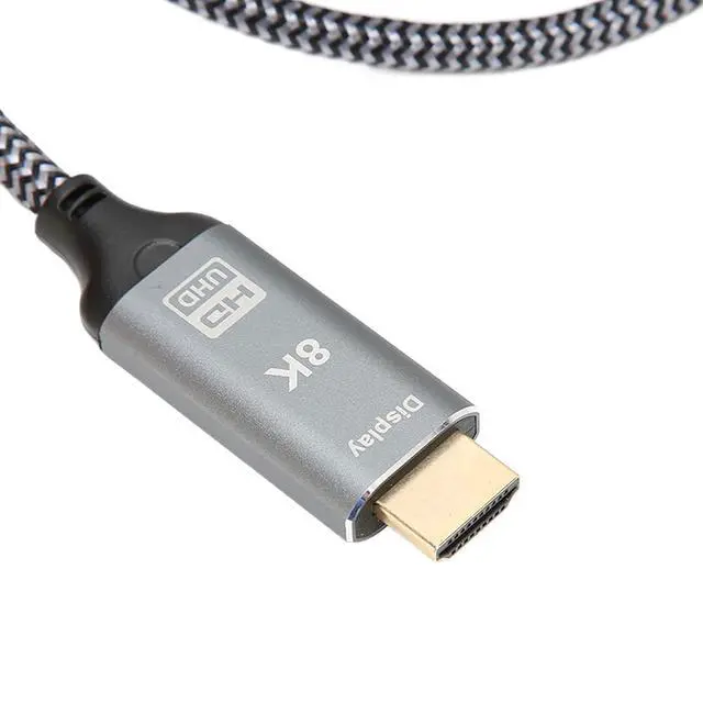 Alt view image 2 of 7 - DisplayPort 1.4 to HDMI 2.1 Adapter Cable - 8K Resolution Support, 6 Feet Length for High - Performance Video and Sound Signal