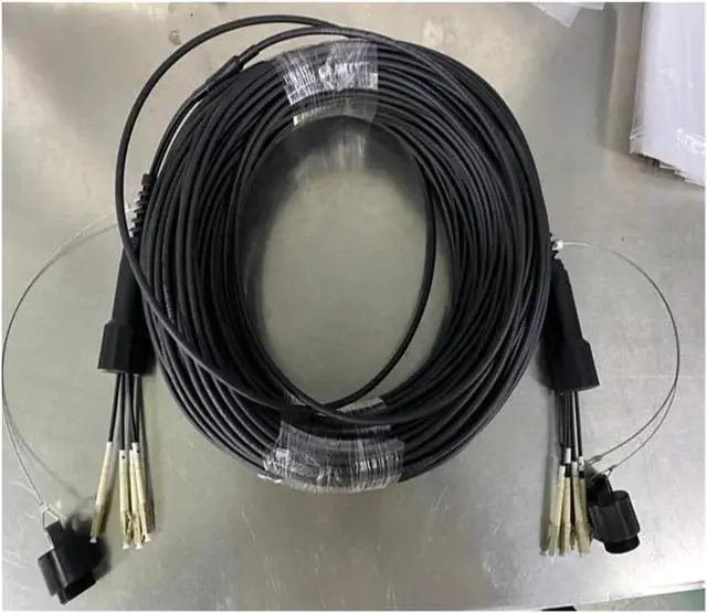 Alt view image 2 of 5 - OM3 Outdoor Patch Cord 100m 4/6/8 Cores TPU Armored PCD235 Reel 4C 6C 8C SC FC ST Multimode Waterproof Jumper 8 Fiber 6core(100m 4C SC-SC)