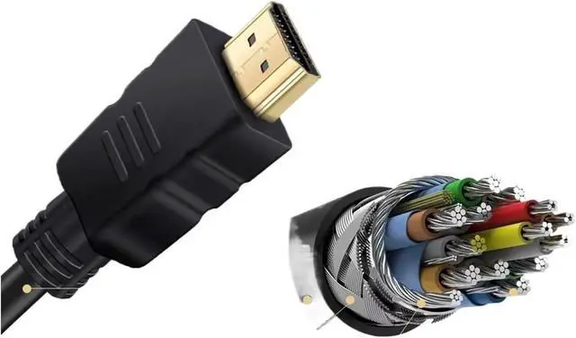 Alt view image 3 of 5 - High Speed 1080P HDMI-Compatible to HDMI-Compatible Cable 3D Video Cables for TV P>S#3 Projector Computer 1.5M 300cm 5M(1.5m)